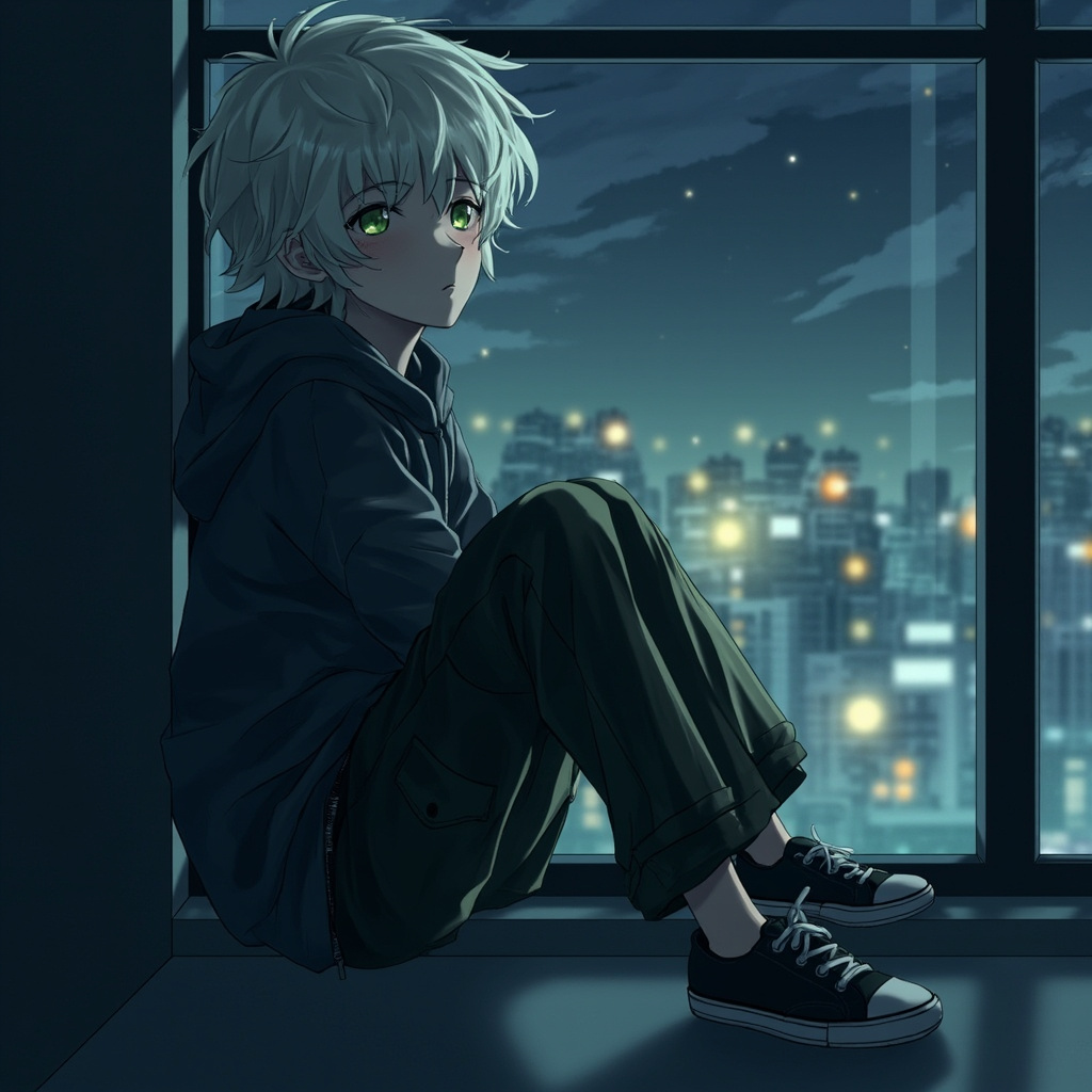 深夜的城市灯火